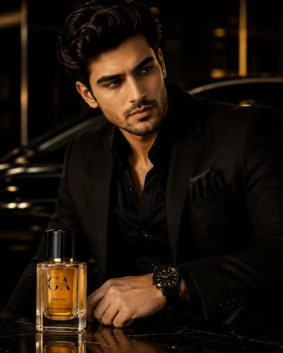 Golden Aura luxury perfume for men in India